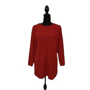 Christopher And Banks Womens Red Sweater Size Petite Small PS NWT